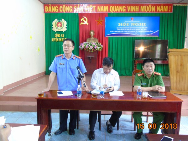 Ea H’Leo&#x3A; Giao ban công tác phối hợp liên ngành Quý III năm 2018