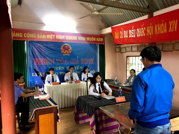 Phiên tòa giả định &quot;Tuyên truyền luật giao thông đường bộ&quot;