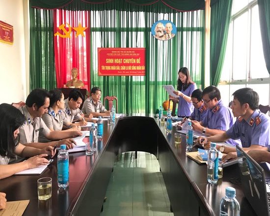 &#40;Tin nhanh&#41; Công bố Quyết định trực tiếp kiểm sát Chi cục Thi hành án dân sự thị xã Buôn Hồ