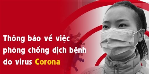 Thông báo về việc phòng, chống dịch bệnh do virus Corona
