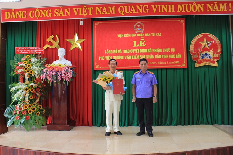 Bổ nhiệm chức vụ Phó Viện trưởng VKSND tỉnh Đắk Lắk