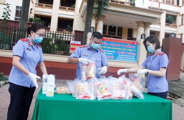 “Bữa sáng 0 đồng”, Chi đoàn VKSND tỉnh Đắk Lắk chung tay cùng xã hội trong mùa dịch bệnh