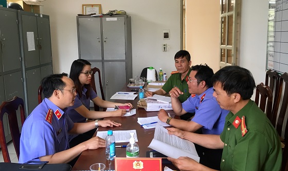 Trực tiếp kiểm sát tại Cơ quan Thi hành án hình sự Công an huyện Cư Kuin