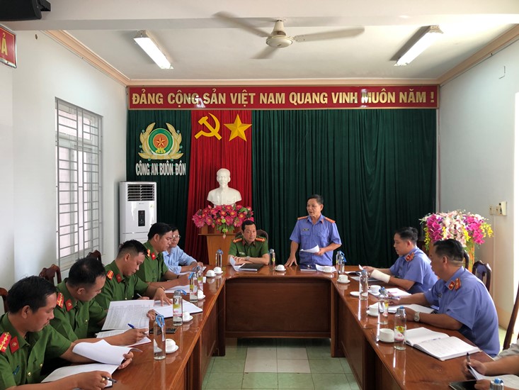Buôn Đôn&#x3A; Kiểm sát việc tiếp nhận, giải quyết nguồn tin về tội phạm tại Cơ quan Cảnh sát điều tra Công an huyện