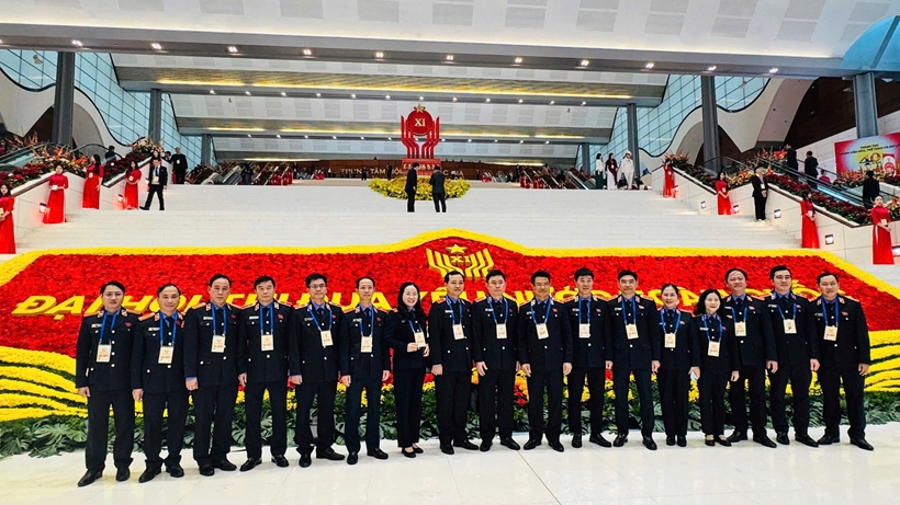 Viện trưởng Nguyễn Huy Tiến và Đoàn đại biểu VKSND dự Đại hội Thi đua yêu nước toàn quốc lần thứ XI