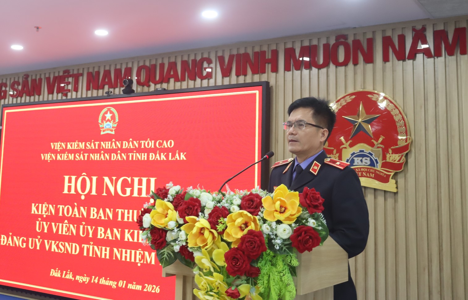 Hội nghị cán bộ chủ chốt lấy ý kiến giới thiệu nhân sự bổ sung Ban Thường vụ, Ủy ban kiểm tra Đảng ủy VKSND tỉnh nhiệm kỳ 2025 - 2030